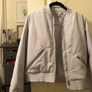 Athleta Lavender Bomber Jacket